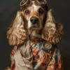 Canvas schilderij van een Cocker Spaniel 60x80 cm