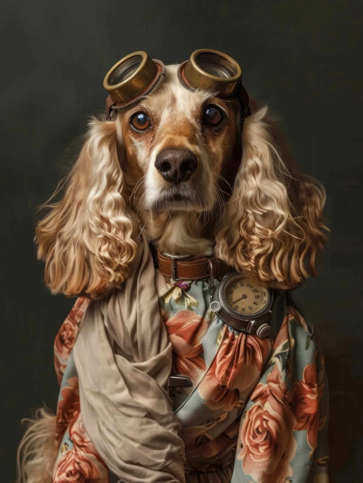 Canvas schilderij van een Cocker Spaniel 100x150 cm