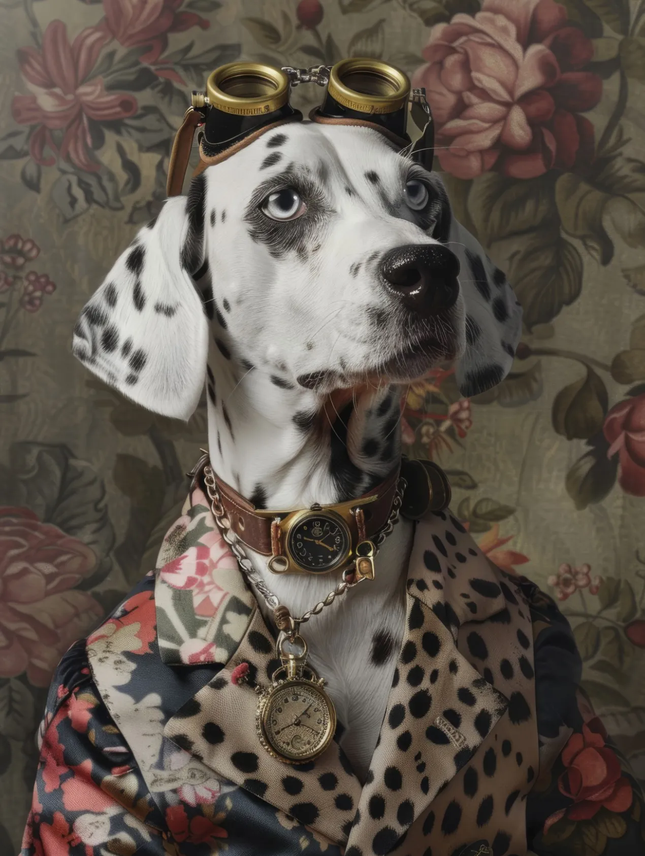 Canvas schilderij van een Dalmatische hond 100x150 cm