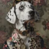 Canvas schilderij van een Dalmatische hond 100x200 cm