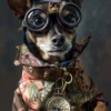 Canvas schilderij van een Duitse Pinscher 60x80 cm