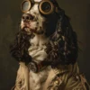 Canvas schilderij van een Engelse Springer Spaniel hond 40x60 cm