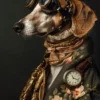 Canvas schilderij van een Engelse Foxhound 40x60 cm