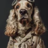 Canvas schilderij van een Engelse Cocker Spaniel 60x80 cm