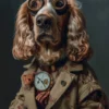 Canvas schilderij van een Field Spaniel hond 40x60 cm