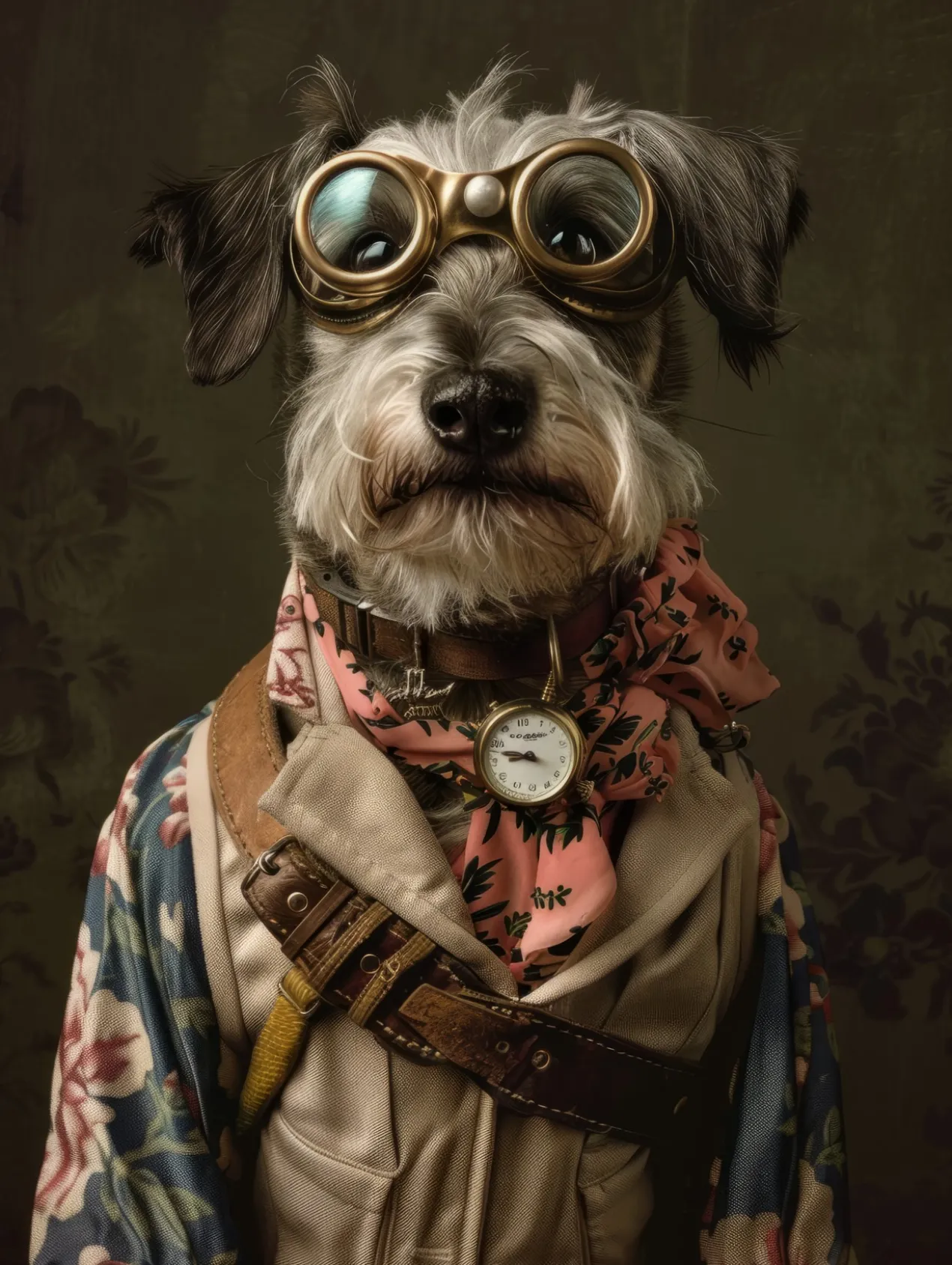Canvas schilderij van een Ierse Terrier 60x80 cm
