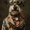 Canvas schilderij van een Ierse Terrier 80x120 cm