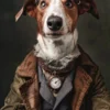 Canvas schilderij van een Ierse Rode hond 60x80 cm