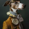 Canvas schilderij van een Italiaanse Greyhound 80x120 cm