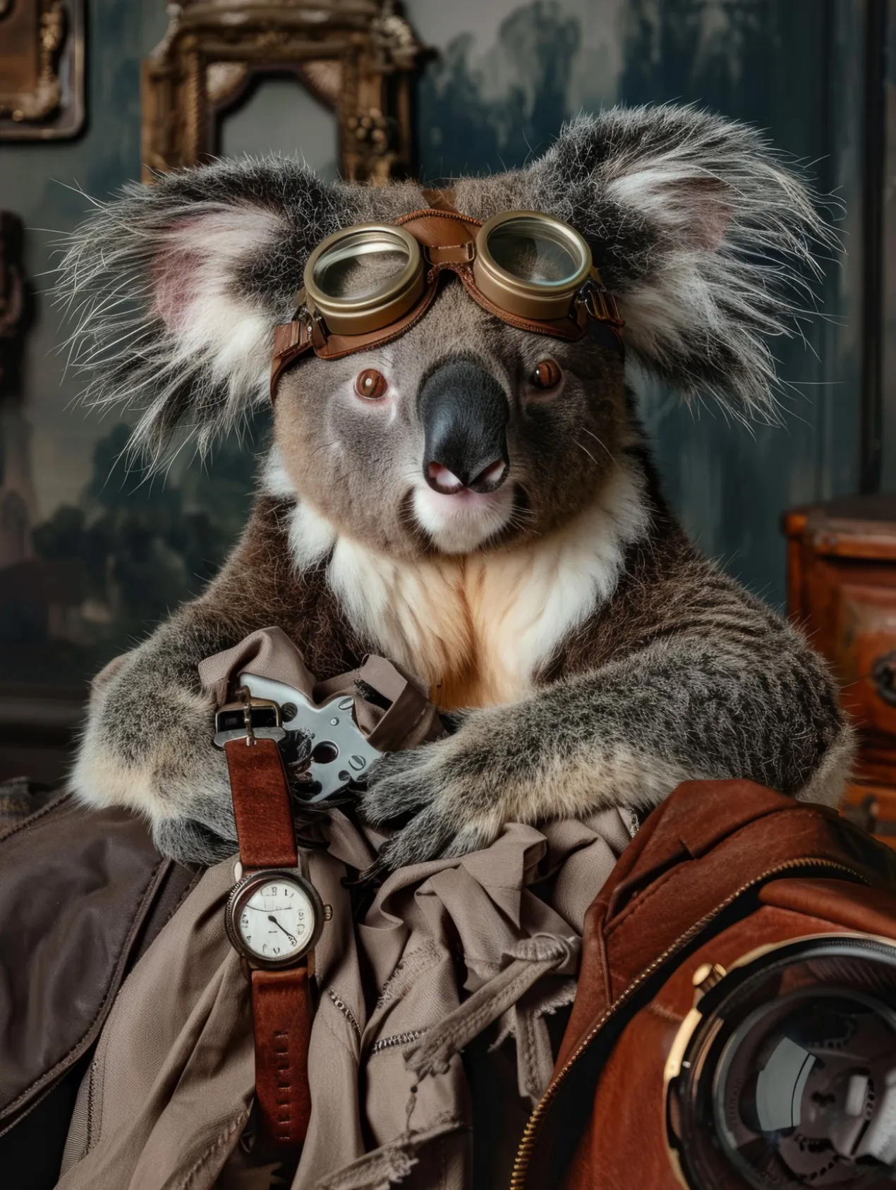Canvas schilderij van een Koala 40x60 cm