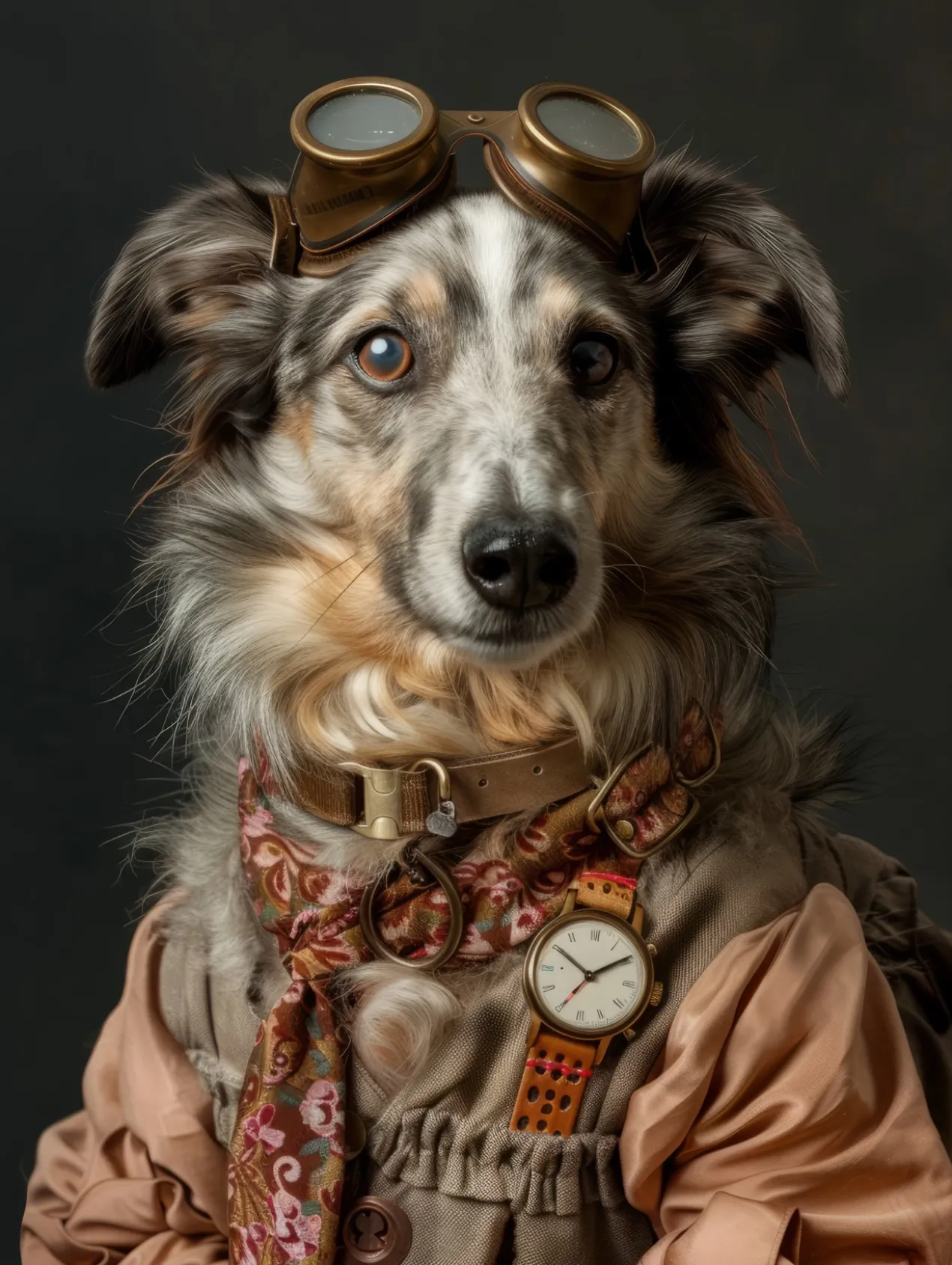 Canvas schilderij van een Noorse Buhund 100x150 cm