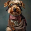 Canvas schilderij van een Norwich Terrier 80x120 cm