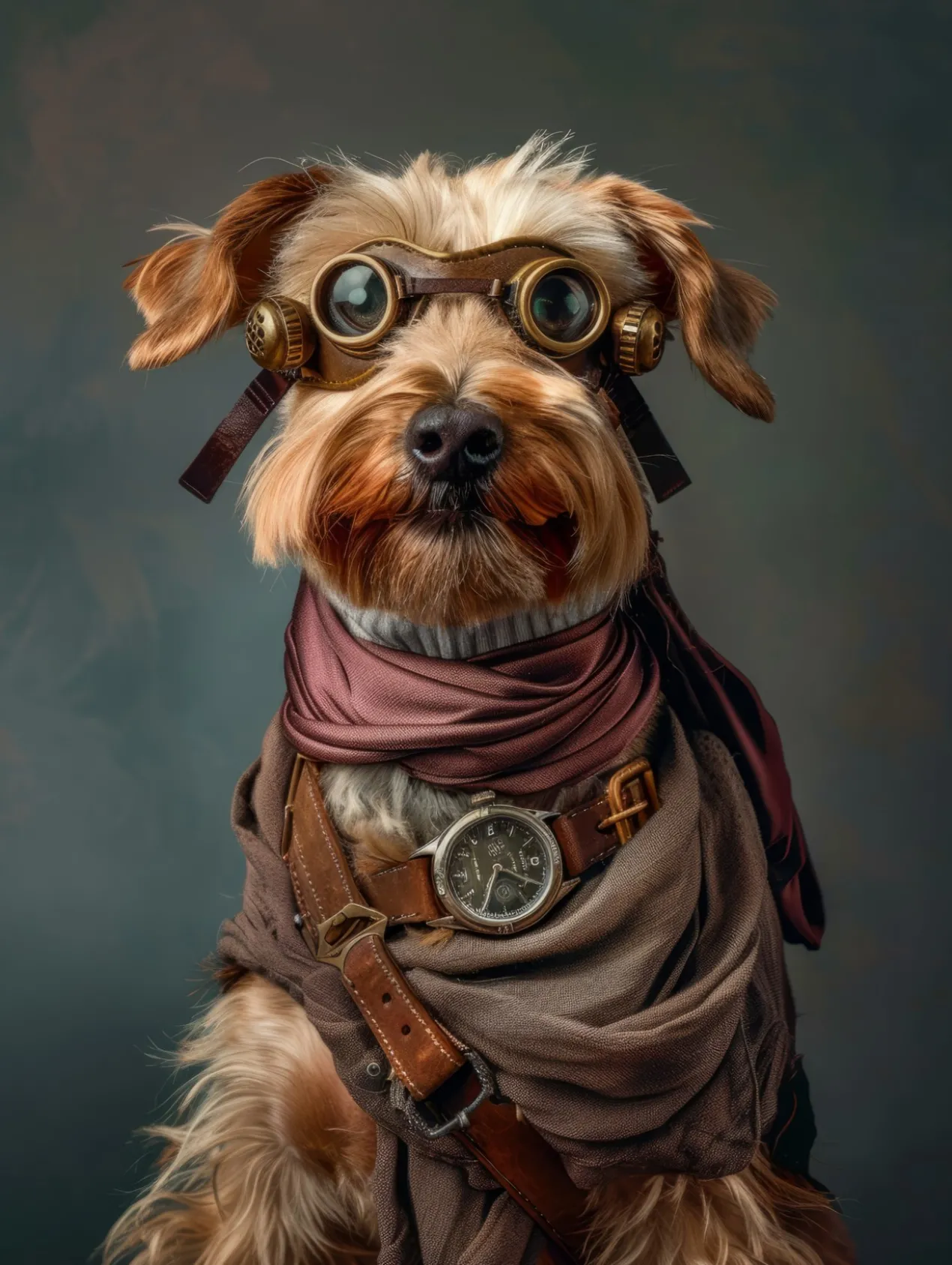 Canvas schilderij van een Norwich Terrier 100x150 cm