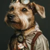 Canvas schilderij van een Norfolk Terrier 60x80 cm