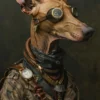 Canvas schilderij van een Pharaoh Hound 100x200 cm