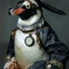 Canvas schilderij van een Pinguïn 80x120 cm