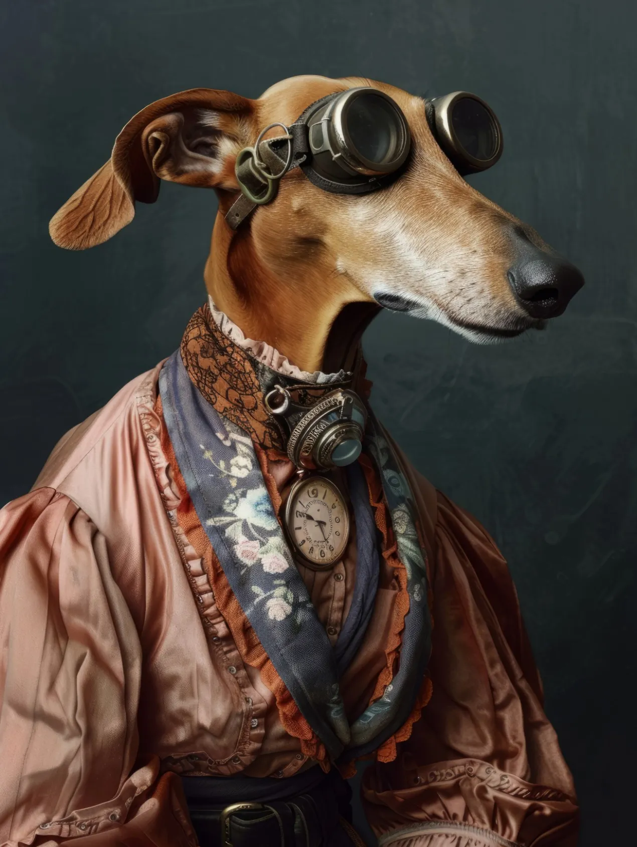 Canvas schilderij van een Plott Hound 60x80 cm