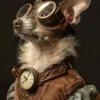 Canvas schilderij van een Rat Terrier hond 60x80 cm