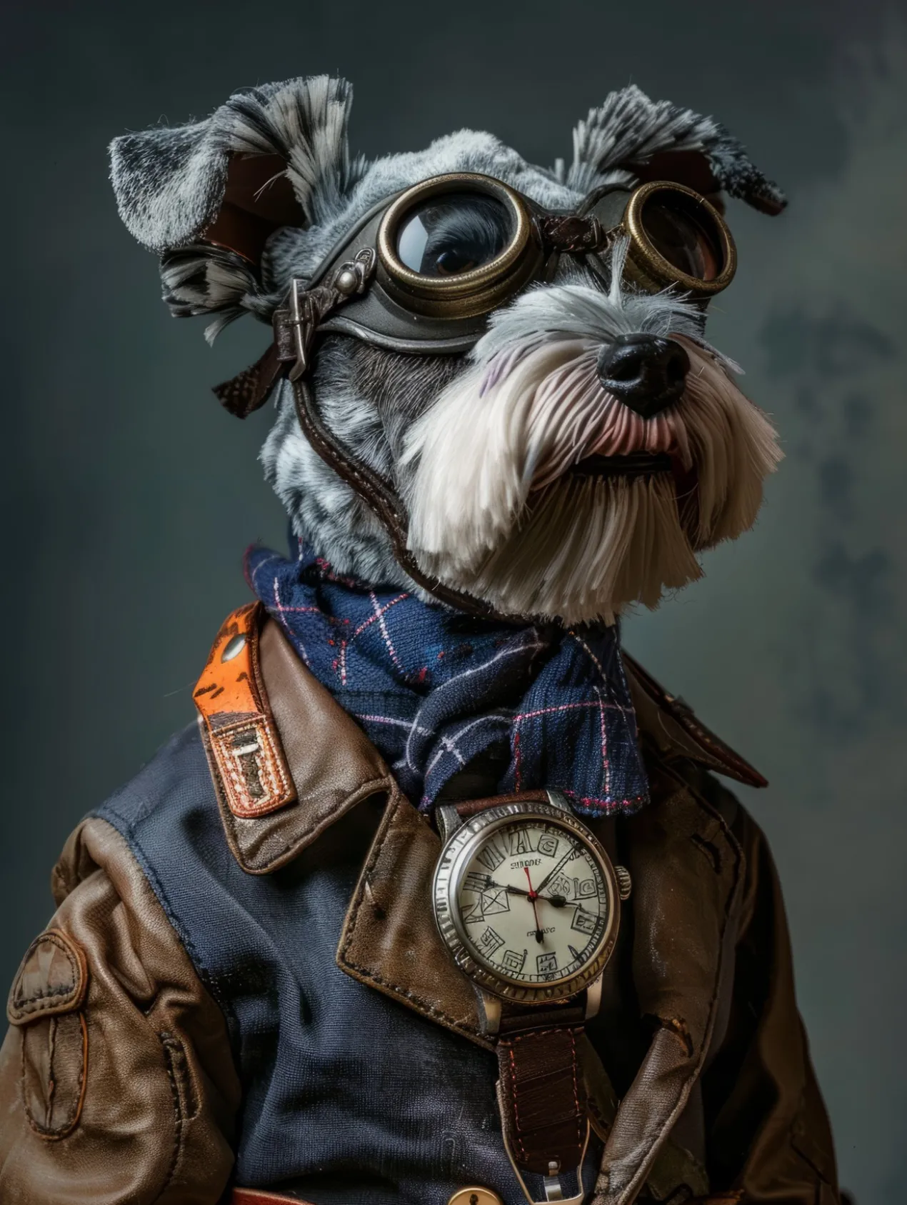 Canvas schilderij van een Russische Toy dog 100x150 cm