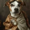 Canvas schilderij van een Russell Terrier 80x120 cm