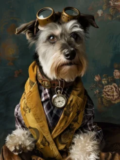Canvas schilderij van een Schotse Terrier 40x60 cm