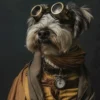 Canvas schilderij van een Skye Terrier 100x200 cm
