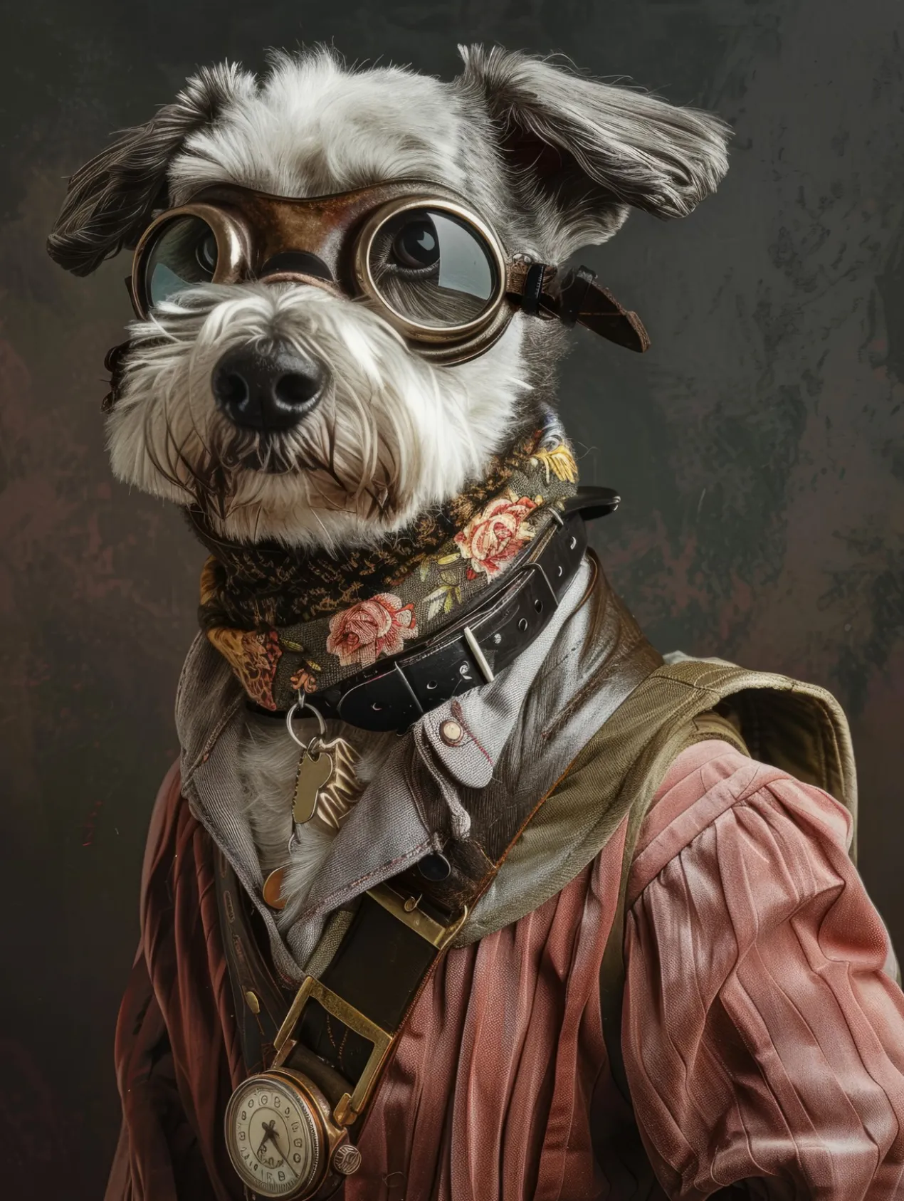 Canvas schilderij van een Soft Coated Wheaten hond 100x200 cm