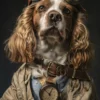 Canvas schilderij van een Sussex Spaniel 100x150 cm