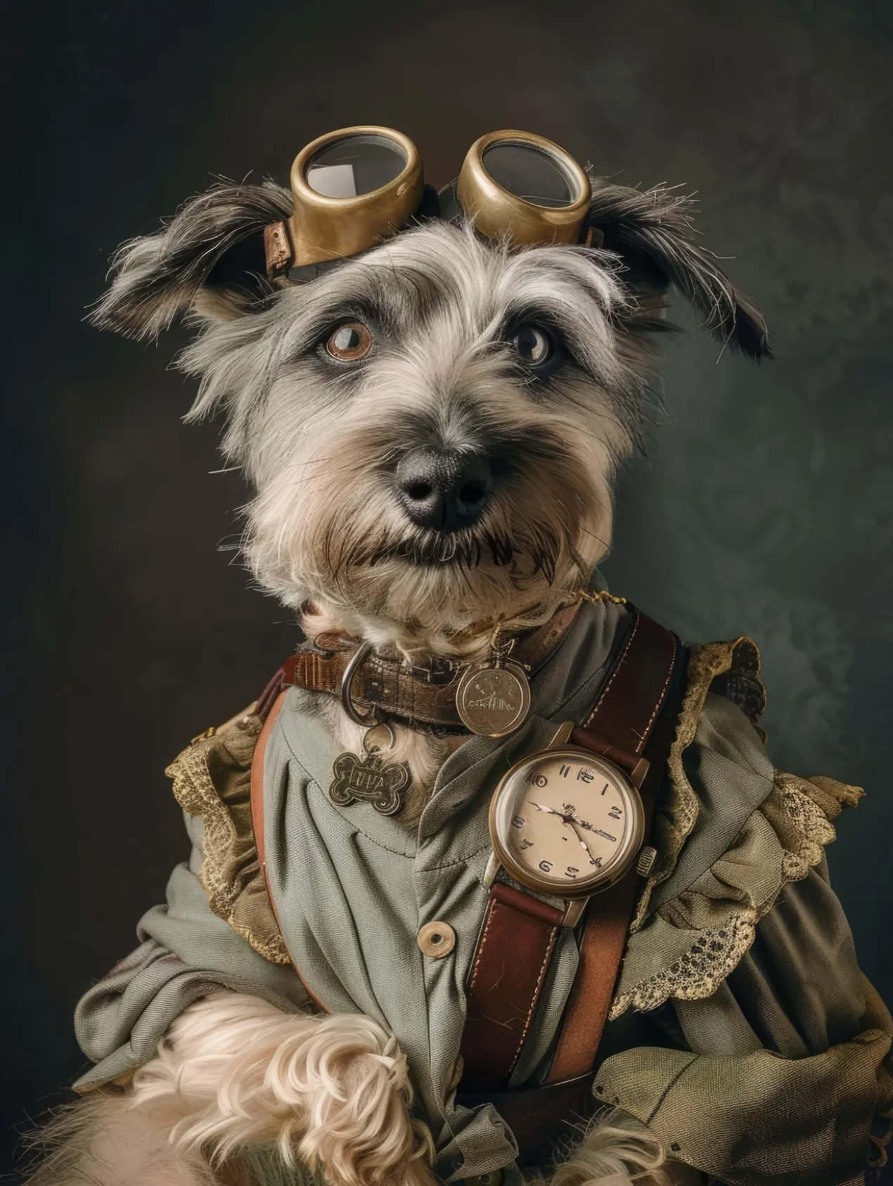 Canvas schilderij van een Tibetaanse Terrier 60x80 cm