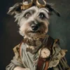 Canvas schilderij van een Tibetaanse Terrier 100x200 cm