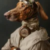 Canvas schilderij van een Vizsla hond 40x60 cm