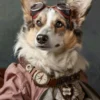 Canvas schilderij van een Zweedse Vallhund 100x150 cm