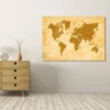 Canvas schilderij Wereldkaart 18 - 90 x 60 cm