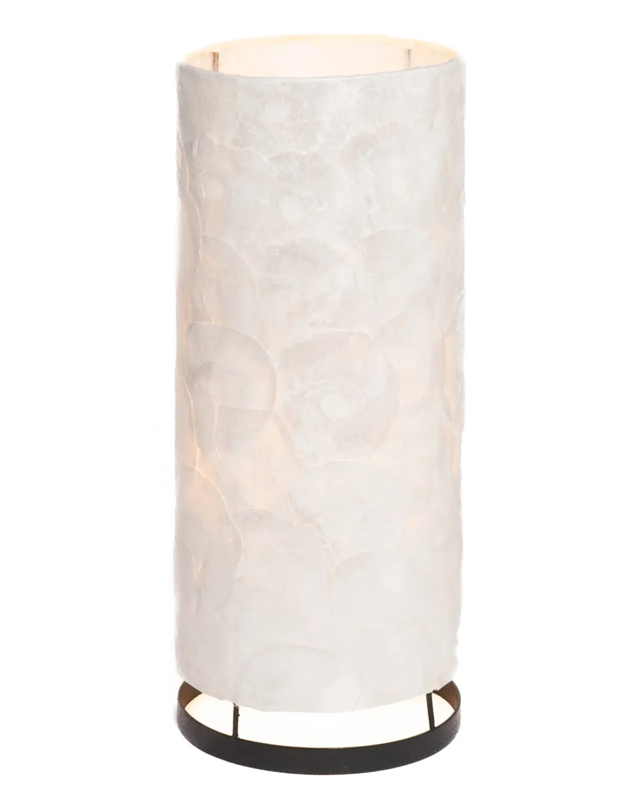 Capiz schelpen staande lamp cilinder - L