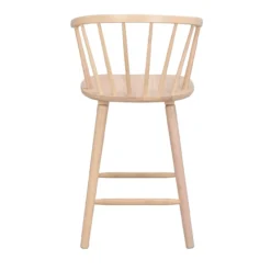 Carmen houten barkruk - 96 cm hoog Whitewash