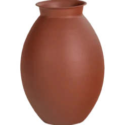 Caro vaas xxl metaal bruin