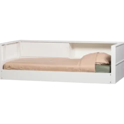 Carter bedbank grenen wit [fsc]
