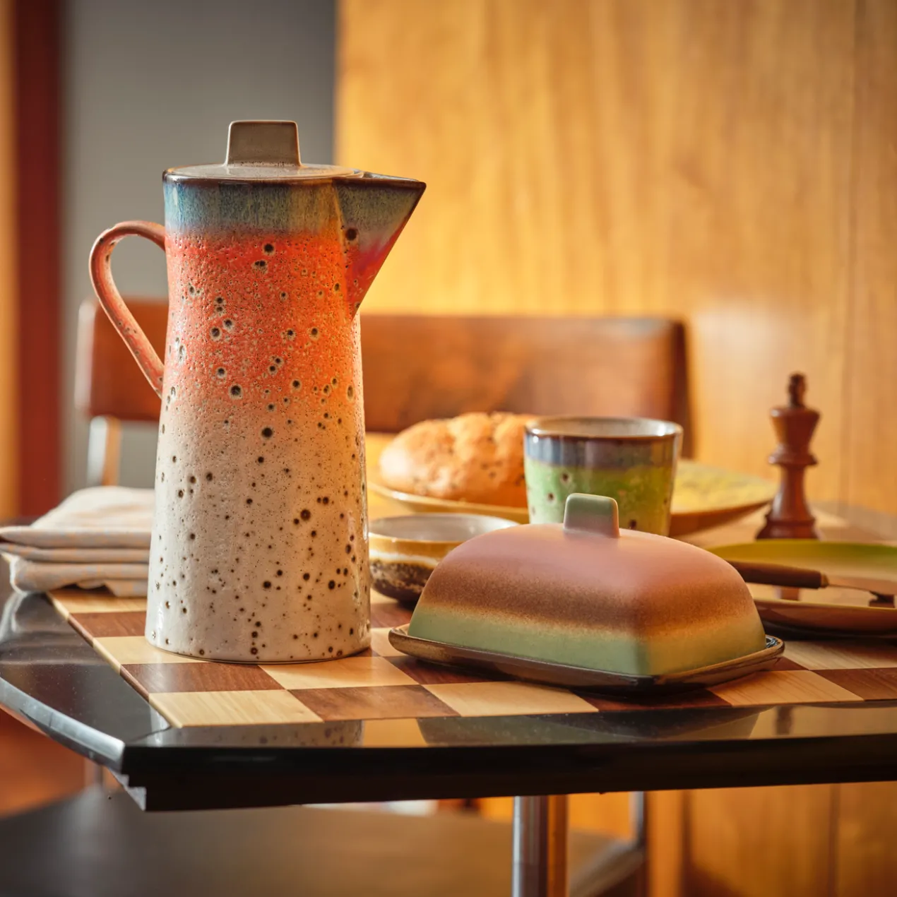 Ceramic 70's botervloot mercury
