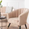 Chair Royal velvet sand brown