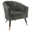 Chair Royal velvet taupe grey