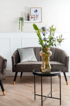 Chair Royal velvet taupe grey