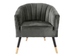 Chair Royal velvet taupe grey