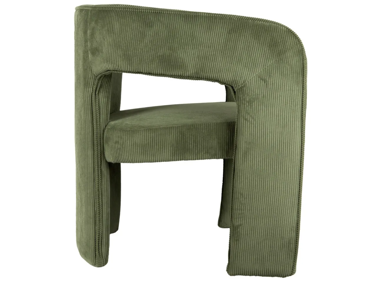 Chair Vigor corduroy moss green