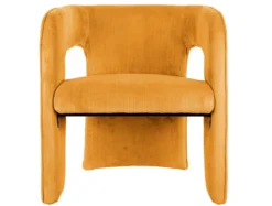Chair Vigor corduroy ochre yellow