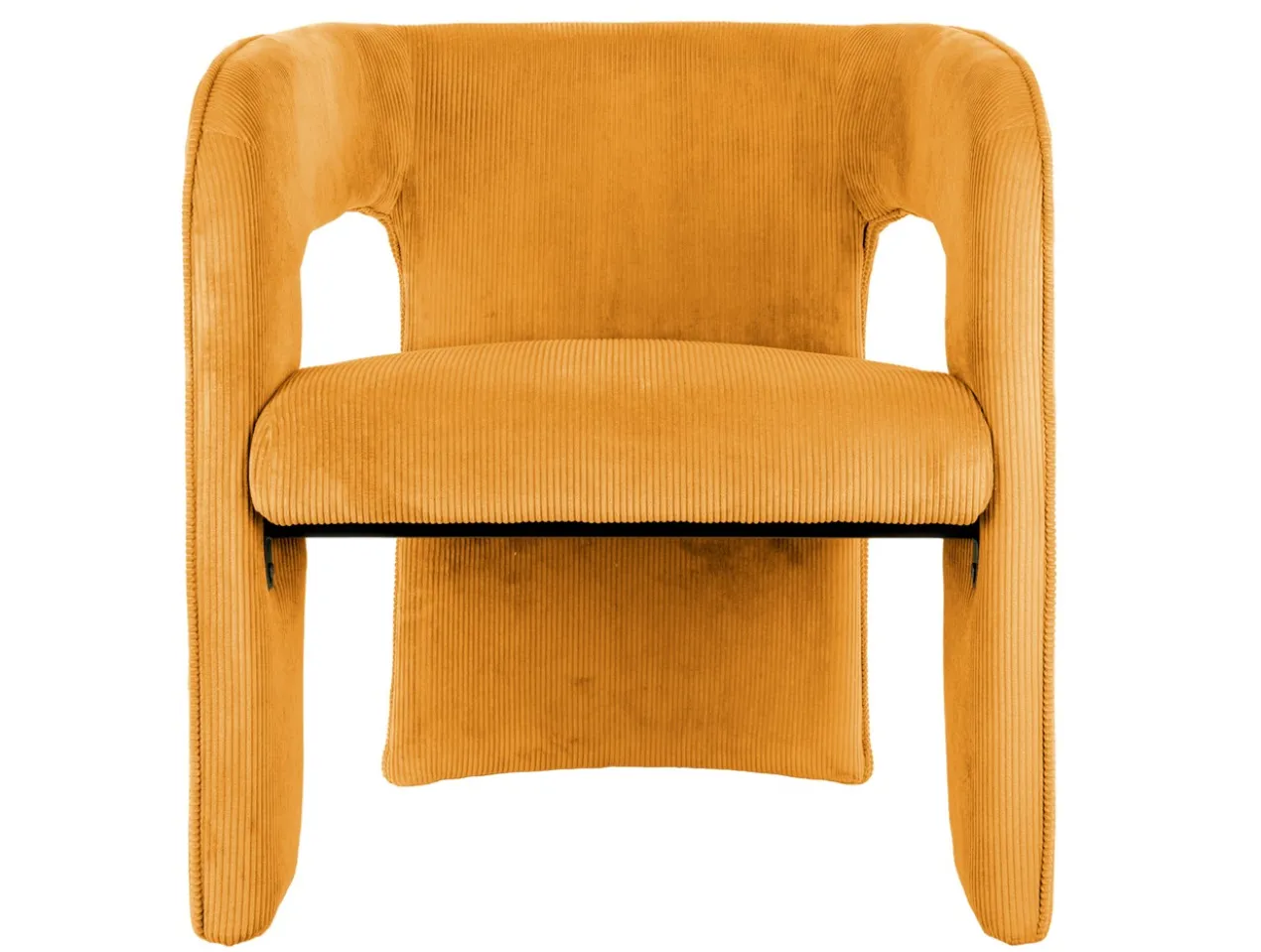 Chair Vigor corduroy ochre yellow