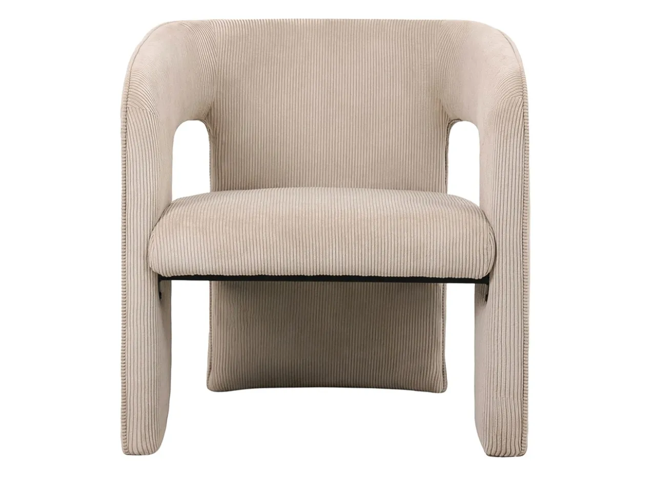 Chair Vigor corduroy warm grey