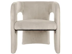 Chair Vigor corduroy warm grey