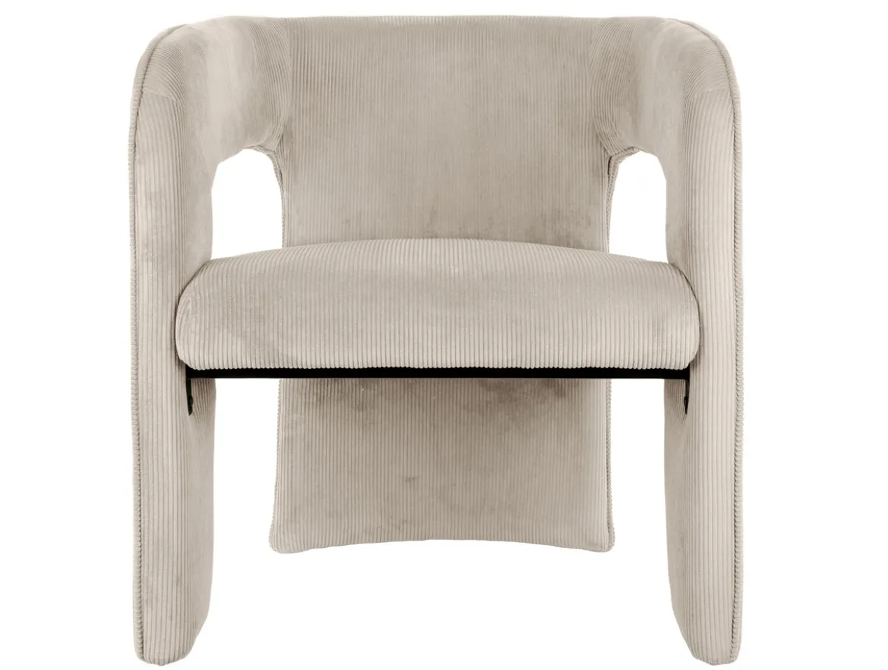 Chair Vigor corduroy warm grey