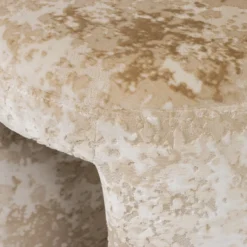 Charlie gestoffeerde kruk structuur stof beige [fsc]