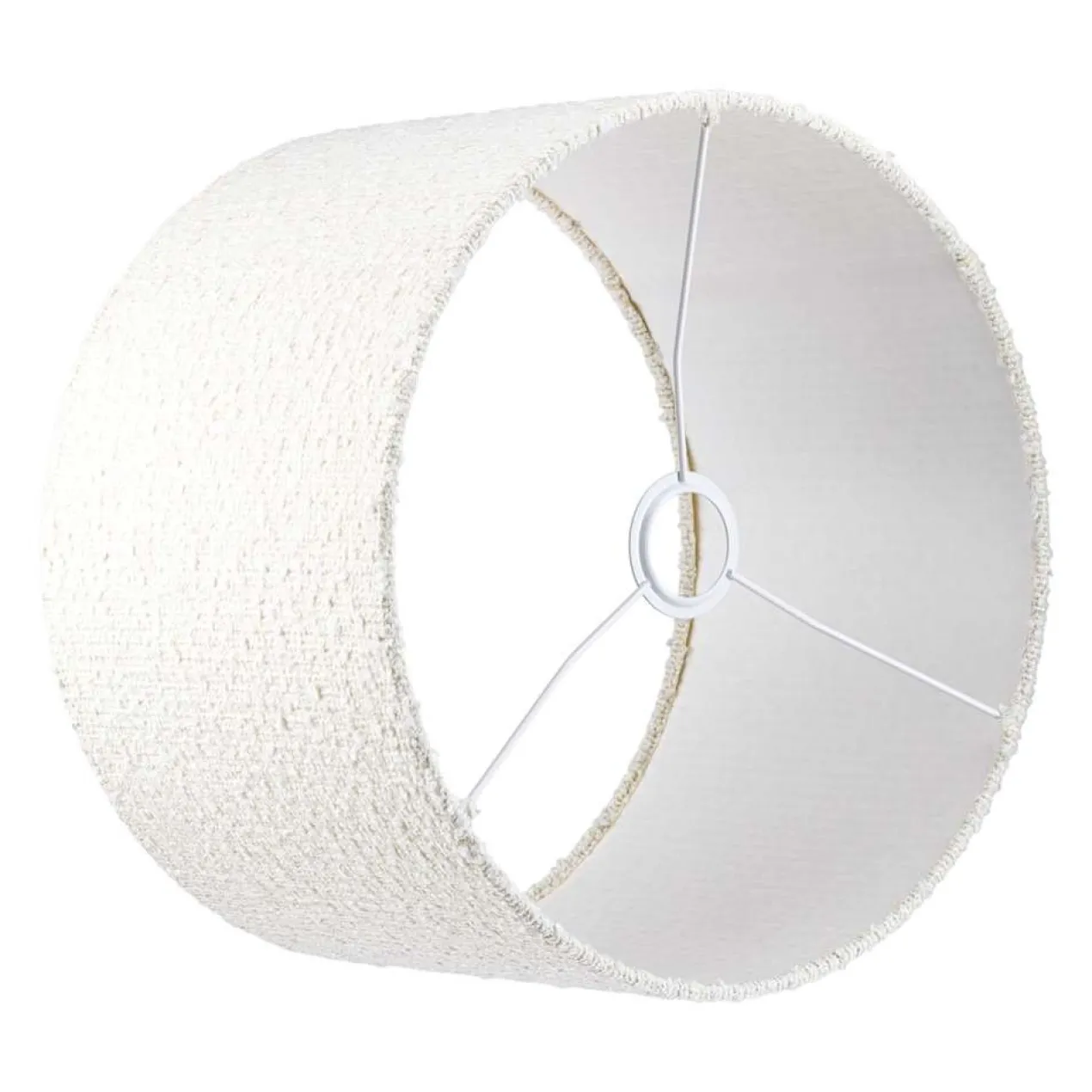 Cilinder 50x50x30cm Aspen bouclé blanc